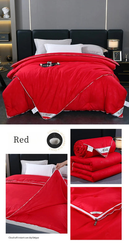 Natural Mulberry Silk Duvet – Luxury Queen & King Size Comforter, All-Season Bedding for Summer & Winter