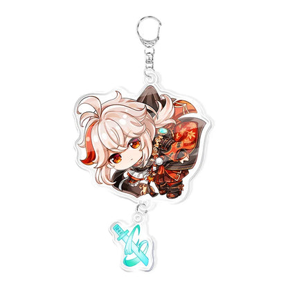 Genshin Impact Keychain – Acrylic Figure & Metal Holder Key Ring for Kids, Girls & Men