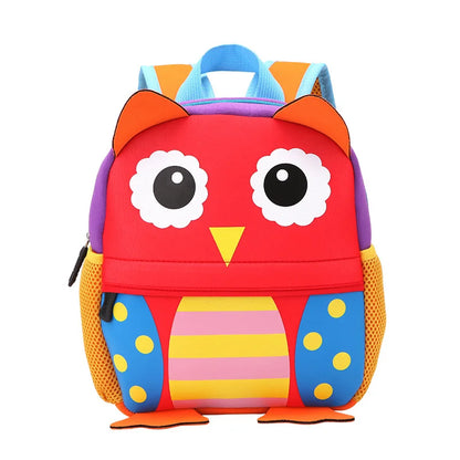 3D Cartoon Animal Kids Backpack | School Bag for Girls & Boys, Kindergarten Toddler Backpack Ages 2-5