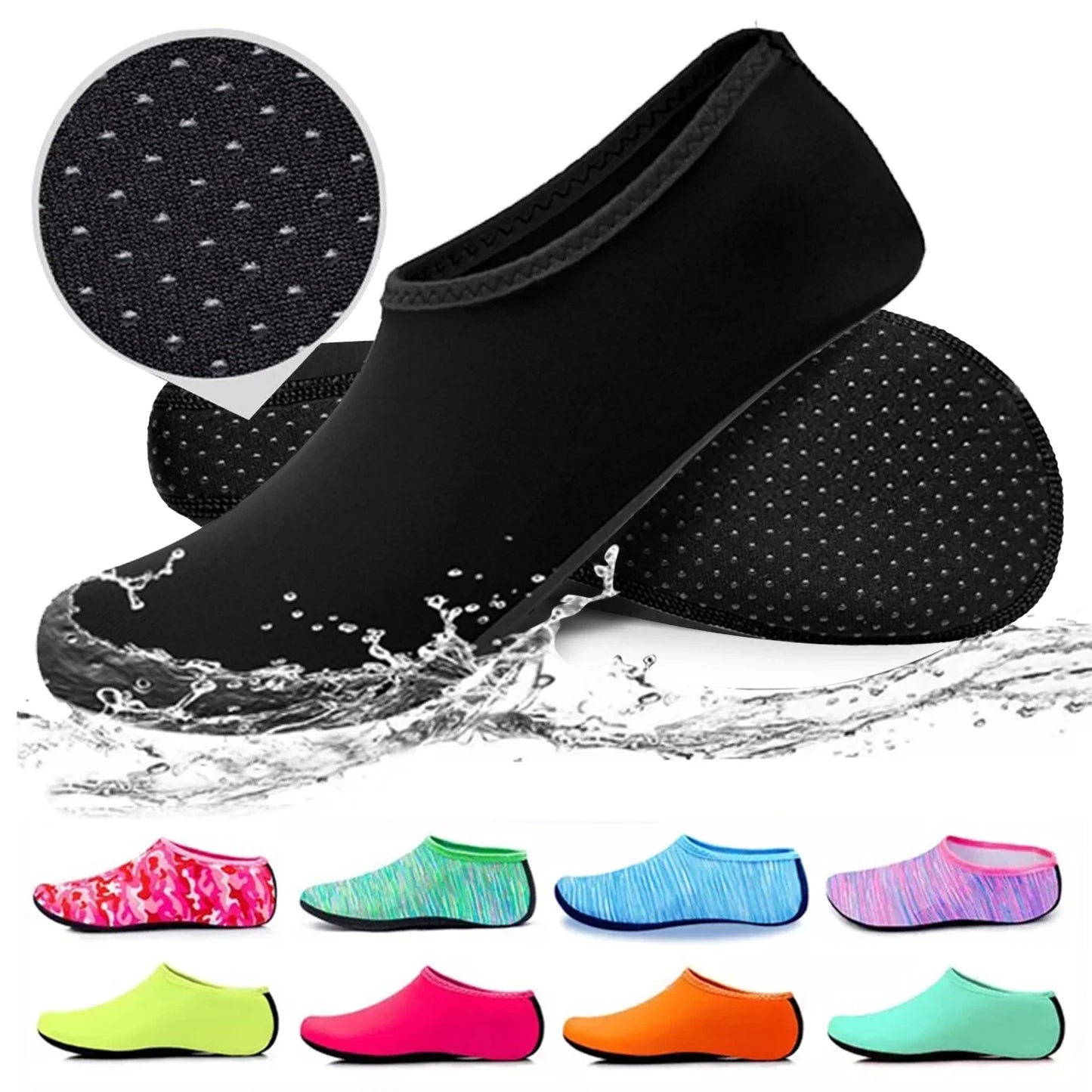 Unisex Water Shoes for Swimming, Diving & Beach – Non-Slip Aqua Socks & Seaside Sandals for Men & Women