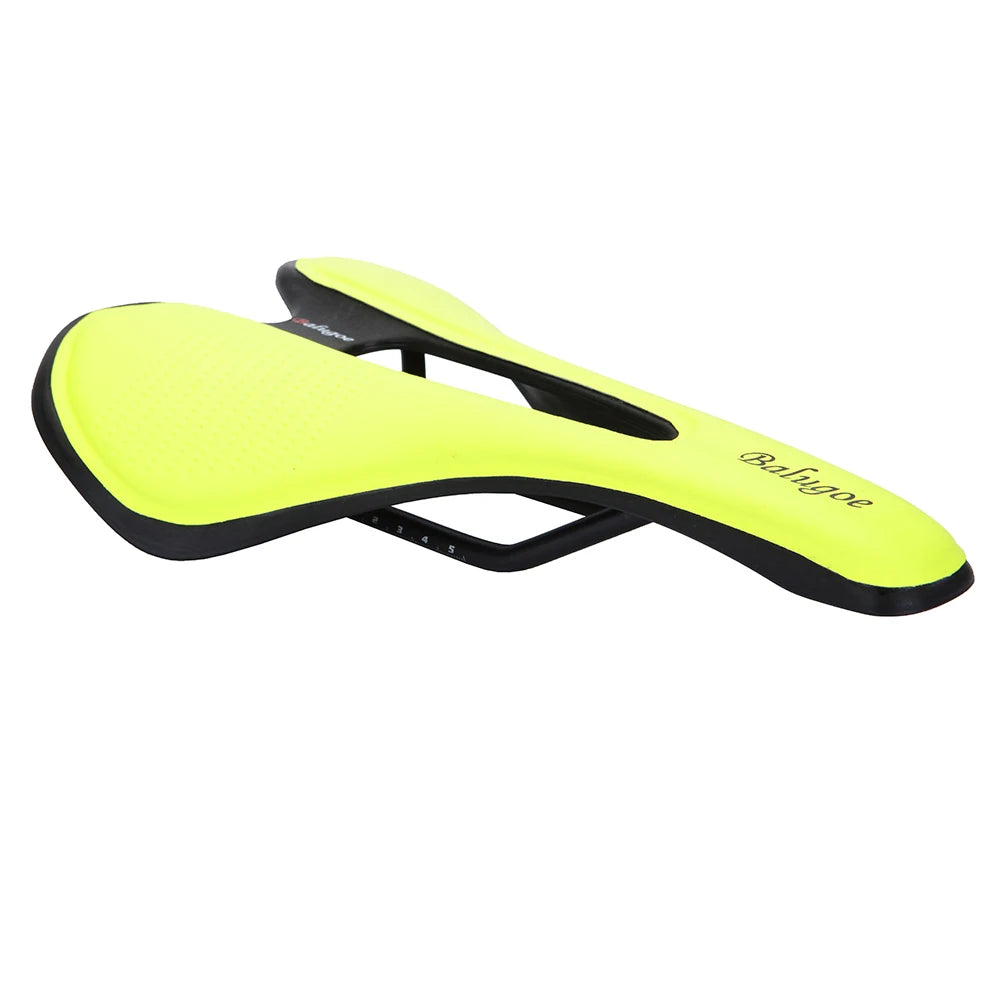 MTB Bike Saddle - PU Leather Gel-Filled Shockproof Comfort Seat for Mountain & Road Bicycles