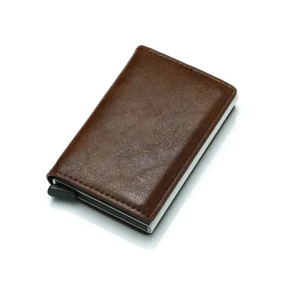 Slim RFID Aluminum Carbon Fiber Men’s Wallet – Slim Business Card & Credit Card Holder Case