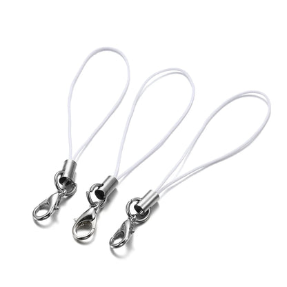 20/50/100PCS Lanyard Strap Cords - Lobster Clasp Rope Keychains for Charms, Pendants, Mobile Accessories & DIY Crafts