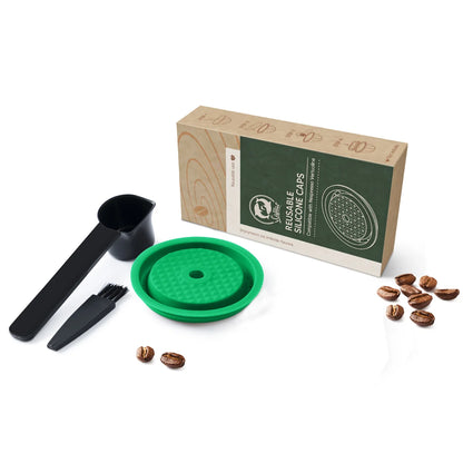 Reusable Silicone Lid for Nespresso Vertuo Next Coffee Capsules, Food-Grade Pod Cover for Eco-Friendly Coffee Brewing Refill System