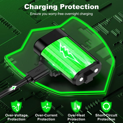 BEBONCOOL 2x3600mWh Rechargeable Batteries for Xbox One & Series S/X Controllers | Xbox Accessories Pack