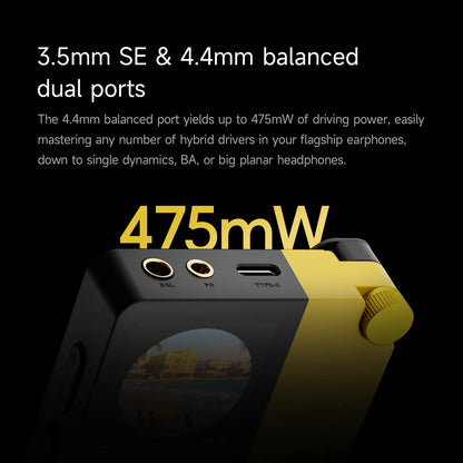 HiBy W4 Wireless HiFi Headphone Amplifier & USB DAC — Bluetooth 5.4, 3.5mm/4.4mm, DSD512, LDAC, CarPlay Compatible