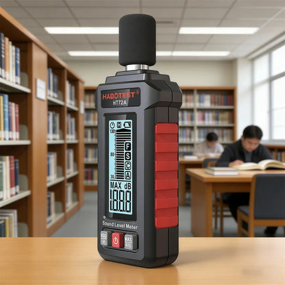 Digital Sound Level Meter - 30–130 dB Noise Detector for Room, Office, Factory, Studio & Traffic Noise Testing