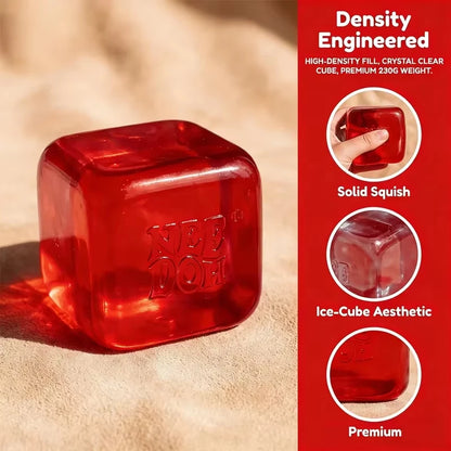 Dr Pepper NeeDoh Nice Cube Squishy Fidget Toy - Soft Squeeze Sensory Stress Relief for Kids & Adults
