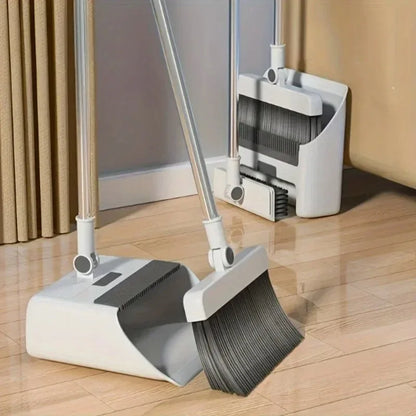 3-in-1 Broom & Shovel Set – Durable Foldable Soft Bristle Brush, Non-Stick Cleaning Tool for Home & Outdoor Use