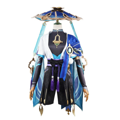 Scaramouche Wanderer Cosplay Accessory - Kunikuzushi Bamboo Hat Vision of God 3D Printed Prop