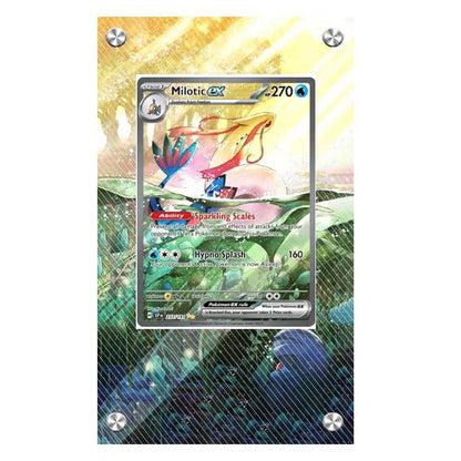 Pokémon Acrylic Extended Artwork Card Display Rack – Pikachu, Greninja, Magikarp & Kingdra Collectible Card Holder Display Case Gift