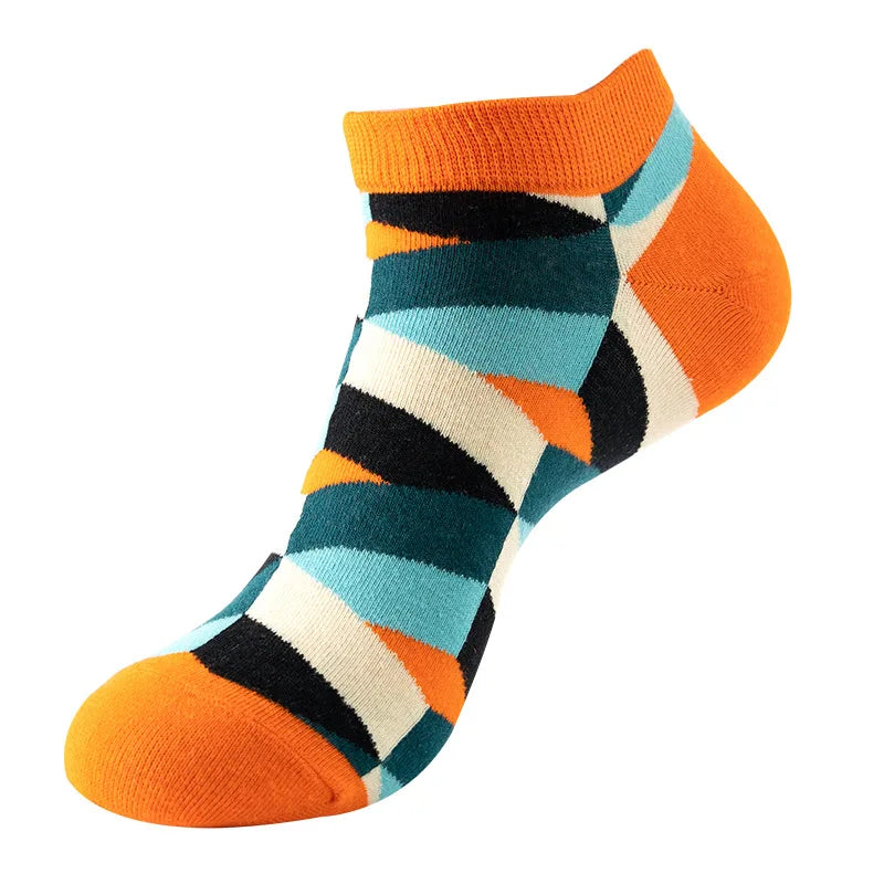 Combed Cotton Ankle Socks for Men & Women - Funny Beer, Fruit & Food Novelty Low Cut Socks (EU 38-43)