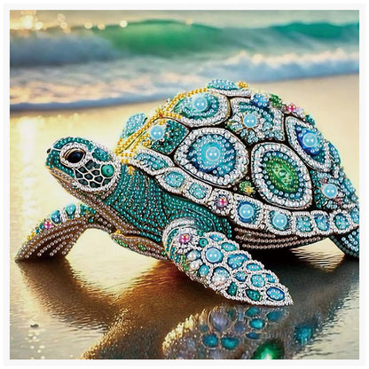 Turtle Diamond Art Kit - Special Shape Gemstone Painting Craft for Beginners Adults Home Wall Decor Gift