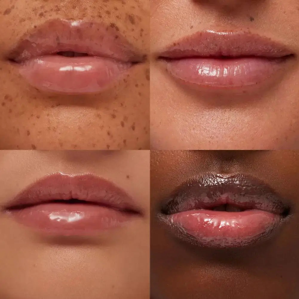 Summer Fridays Vanilla Beige Lip Balm Set – Moisturizing Lip Gloss & Transparent Lipstick with Soft Tube & Mirror