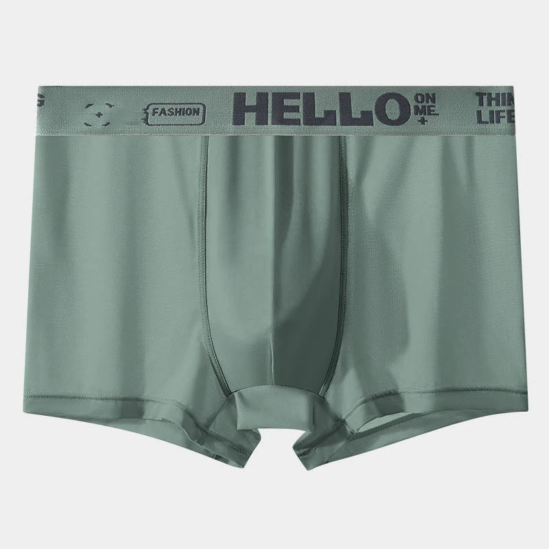 Men's Ice Silk Graphene Boxer Briefs – Breathable, Ultra-Thin, Comfortable Trunks Underwear
