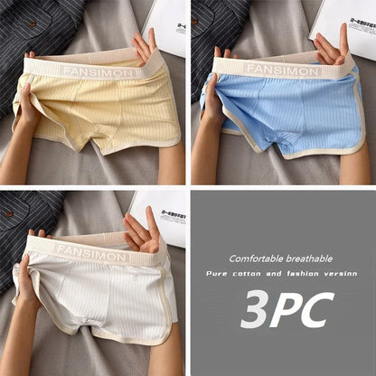 Men’s Breathable Mesh Boxer Briefs - Stretch U-Crotch Underwear with Wide Waistband