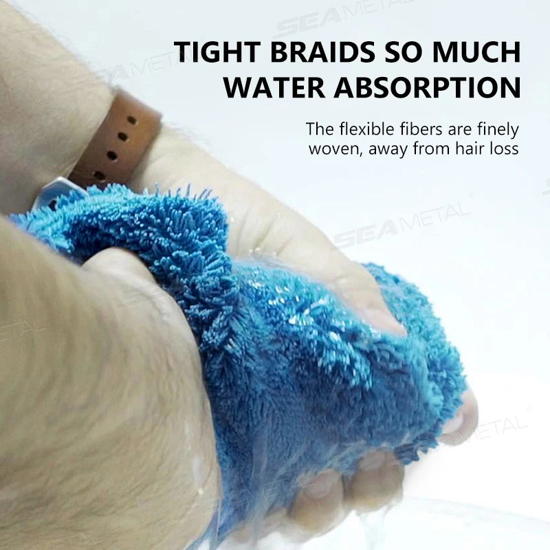 SEAMETAL 1200GSM Microfiber Car Towel – Ultra-Soft Heavy-Duty Drying & Detailing Cloth