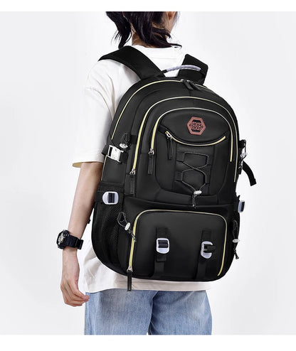 Outdoor Travel Backpack – Large Capacity Sports & Camping Knapsack for Men & Women, Laptop Bag with Shoes Pocket