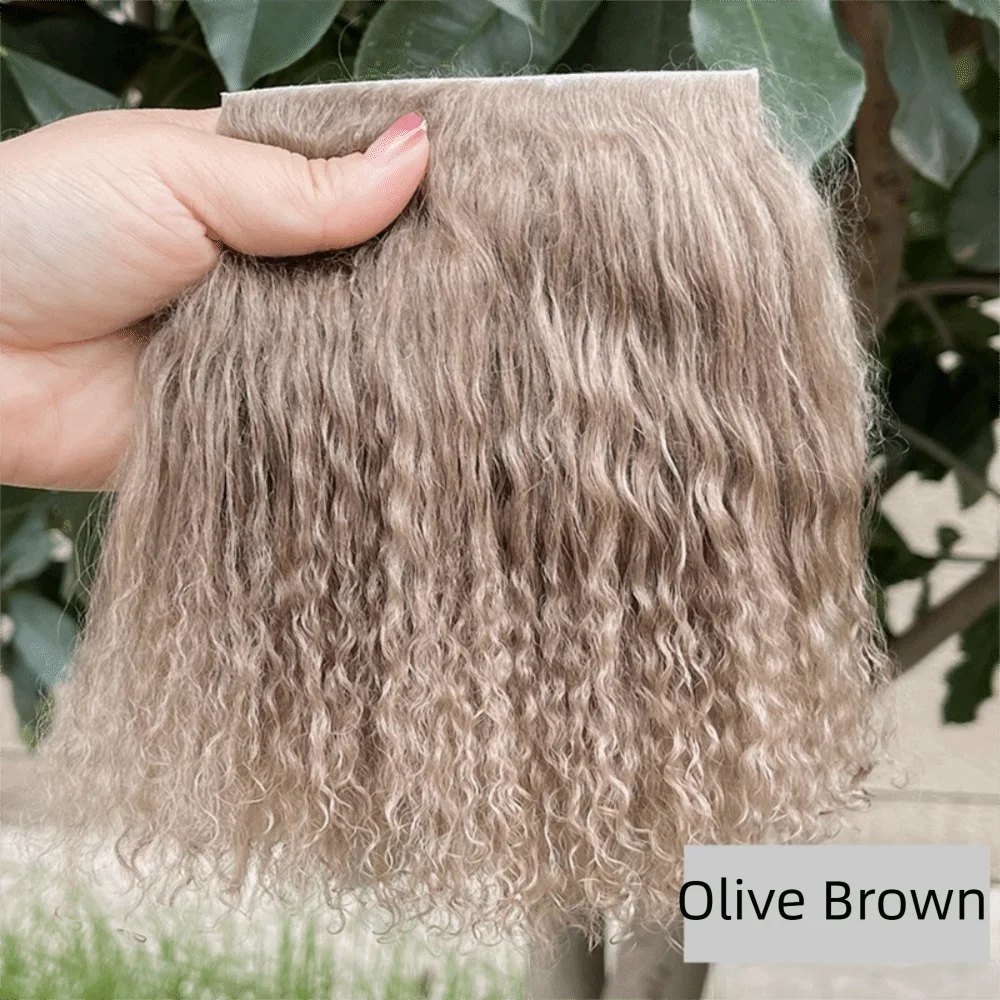 Mongolia Fur Sheepskin Curly Hair Extensions — Cute Wool Texture Wigs for SD, Blyth & BJD Dolls