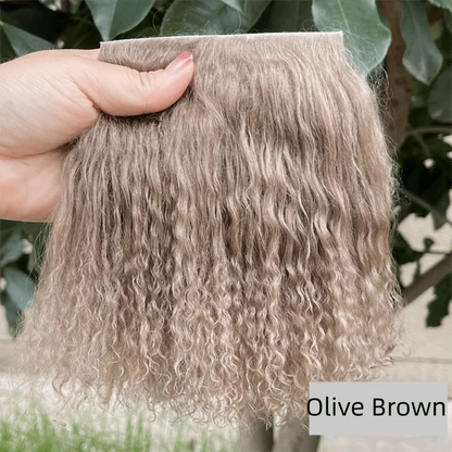 Mongolia Fur Sheepskin Curly Hair Extensions — Cute Wool Texture Wigs for SD, Blyth & BJD Dolls