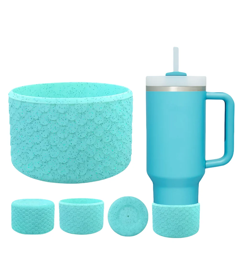 Silicone Boot Sleeve for Stanley 40oz/30oz Tumbler - Protective Bottom Bumper & Cup Cover - Kitchen Accessories