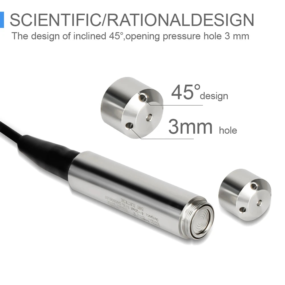 Level Sensor Transmitter – 4-20mA, 0-5V, 0-10V RS485 Output Liquid Level Probe Detector with Float Switch Controller