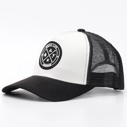 Unisex Cotton Mesh Trucker Hat - Multi Color Casual Summer Baseball Cap for Men & Women