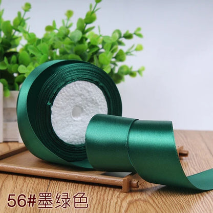 Silk Satin Ribbon Roll - 22M Craft Ribbon for DIY Bows Gift Wrapping Wedding Party Decorations in 6mm to 50mm Sizes