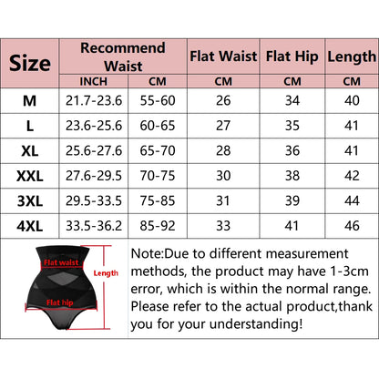 Sexy High-Waist Cross Body Shaper Panties – Women’s Tummy Control Slimming Shapewear Underwear
