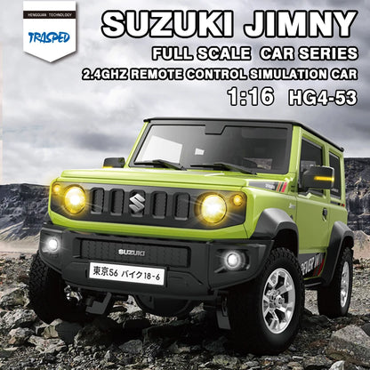 HG4-53 Pro Suzuki Jimny 1/16 Scale RC Car with Light, Sound & Smoke – 2.4G Remote Control Crawler