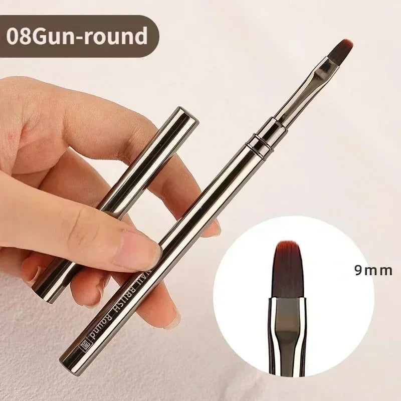 Nail Art Liner Brushes – Striping & Drawing Pens for Elongated Lines, 6–25mm Professional Manicure Design Tools