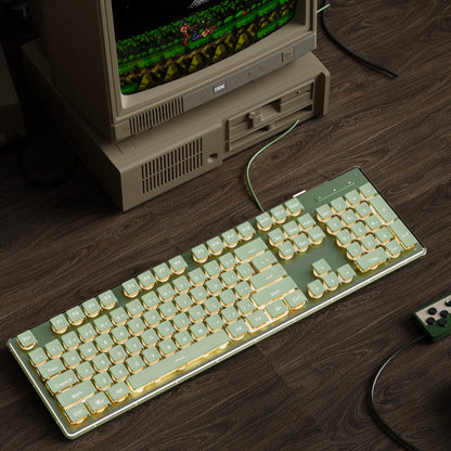 EWEADN V3 Wired Gaming Keyboard - Silent Ergonomic Keyboard for Windows PC, Laptop & E-Sports