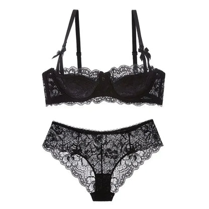 MOYISU French Romantic Lace Bra – Comfortable, Breathable & Sexy Slim Fit Underwear for Women