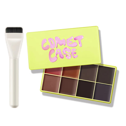 Curve Case Cream Makeup Palette - Eyebrow, Blush & Highlighter with Matte and Shimmer Finishes