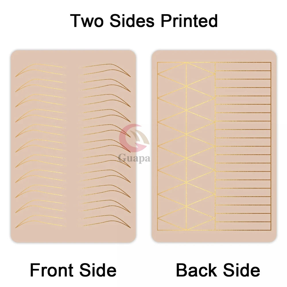 Microblading Practice Skin Sheets — Eyebrow Segment Tip Joint Texture for Semi-Permanent Makeup Training