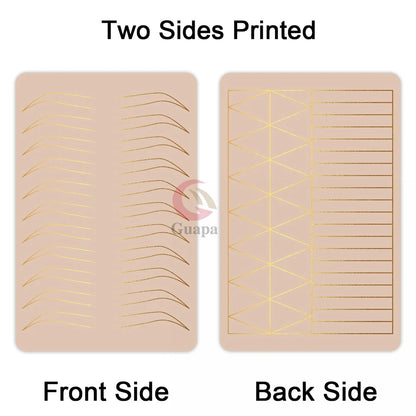 Microblading Practice Skin Sheets — Eyebrow Segment Tip Joint Texture for Semi-Permanent Makeup Training