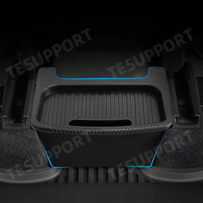 Tesla Model Y 2025 Juniper Rear Seat Storage Box – TPE Backseat Organizer & Trash Bin Accessory