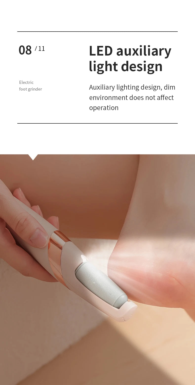 HOMFISH Electric Foot Grinder – Automatic Callus Remover Pedicure Machine for Smooth and Beautiful Feet