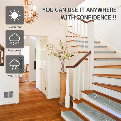 Soft PVC Stair Edge Protector – Non-Slip L-Shape Self-Adhesive Step Trim, 2m Stair Nose Edging Strip