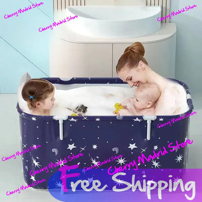 Foldable Portable Bath Tub - Ice & Hot Tub for Baby, Pet Bath, Sweat Steaming, Foot Spa, Outdoor Camping & Vehicle-Mounted