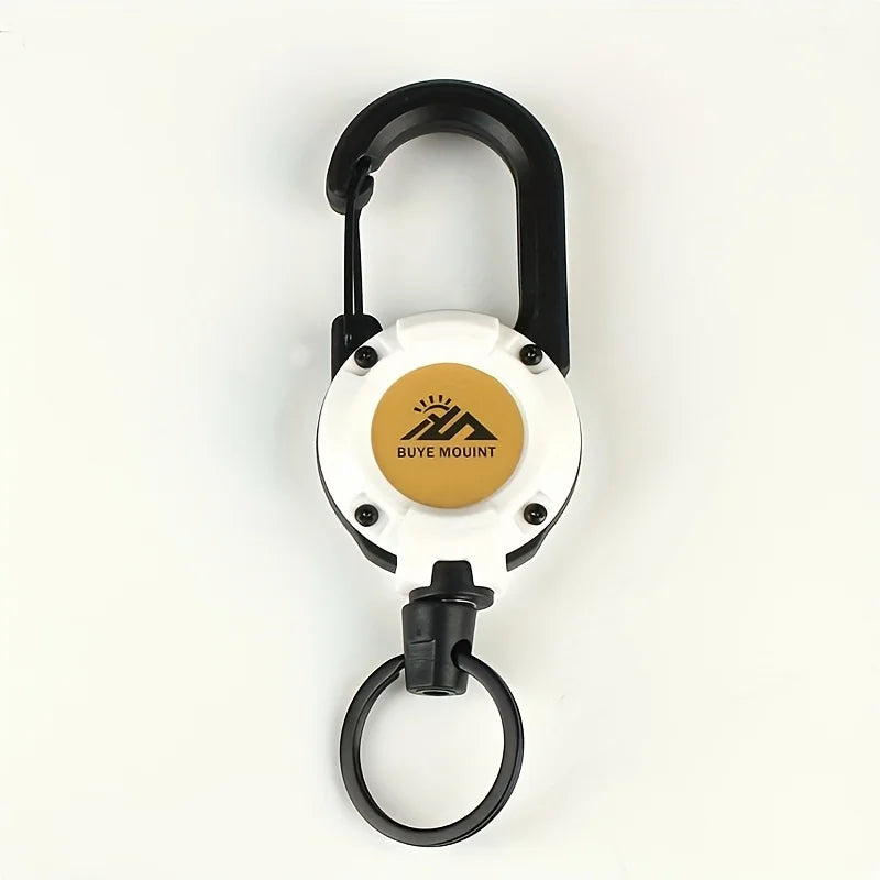 Outdoor Tactical Camping Buckle – Telescopic Steel Wire Keychain Multi-Tool
