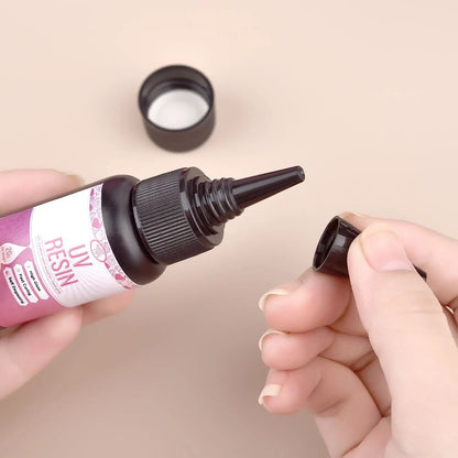 UV Epoxy Resin Glue - High Transparency Fast Drying Hard Resin Adhesive for DIY Jewelry Making & Craft Decor 20g/50g/100g