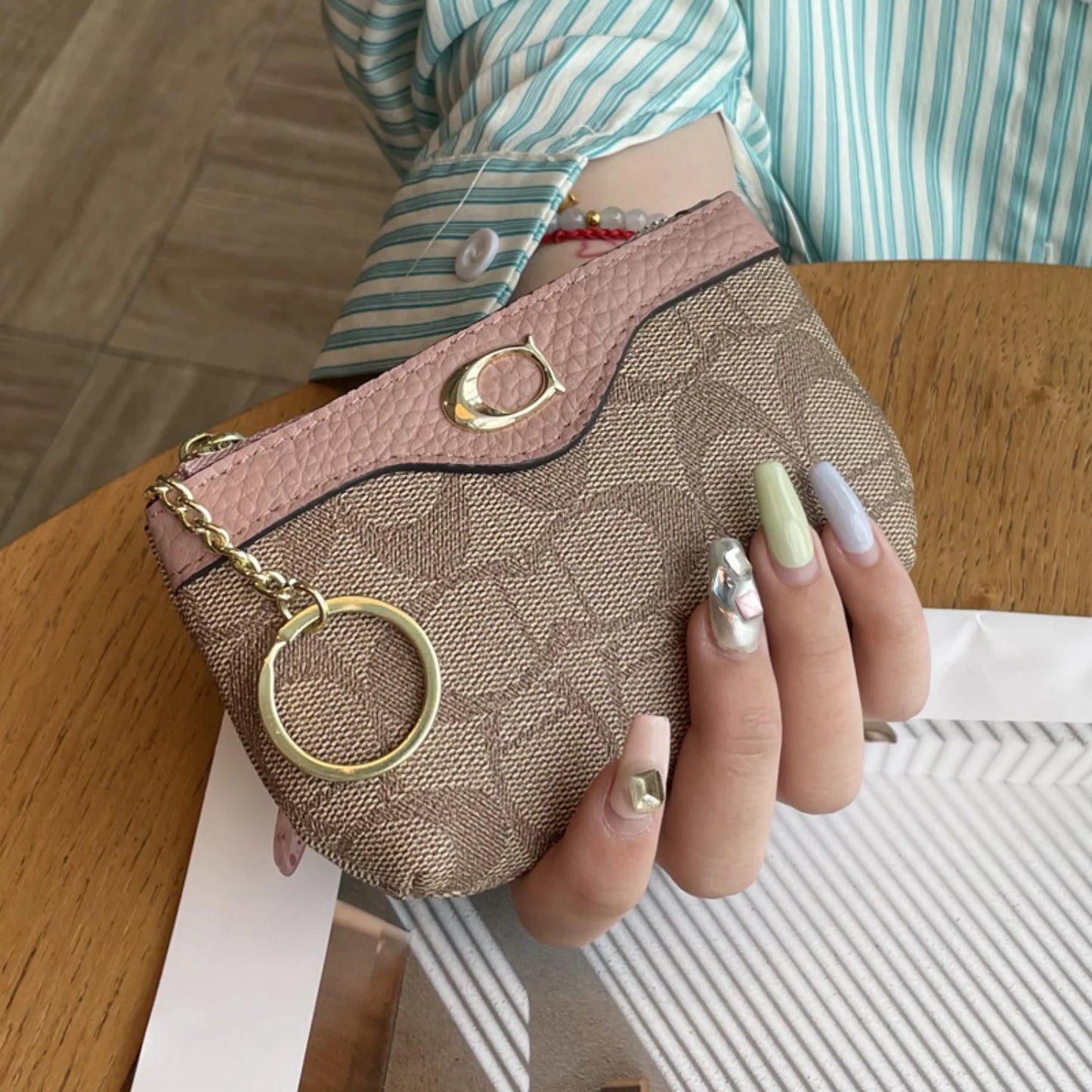 2026 Classic Floral Mini Wallet - Women's Leather Coin Purse & Card Holder