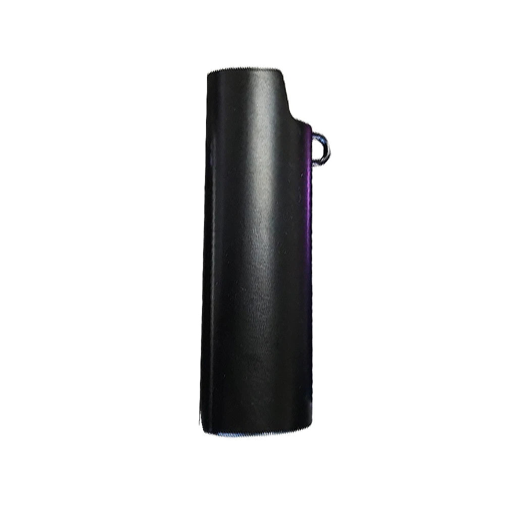 Metal Cowboy Boot Lighter Case - Cute Cat Eye Rhinestone Embroidered Zinc Alloy BIC J6 Sleeve Cover