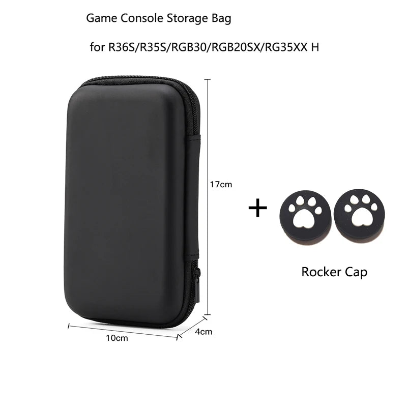 Game Console Storage Bag for R36S/R35S/RGB30/RGB20SX/RG353M/RG35XX - Hard Portable Protective Case Organizer   2/2