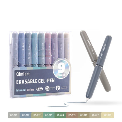 Cute Eggshell Erasable Gel Pens - Retractable Fine-Point Pens with Vibrant Erasable Ink for School, Office & Writing