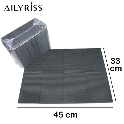 25 PCS Nail Art Table Mat - Disposable Foldable Clean Pad for Beauty Nail Care - Waterproof Tablecloth Manicure Tool Lint Paper
