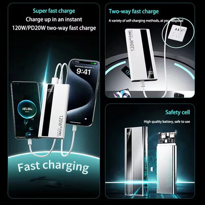 Xiaomi 500000mAh High-Capacity Power Bank — 120W Super Fast Charging Portable Battery Charger for iPhone, Samsung, Huawei