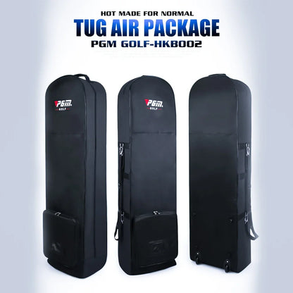 PGM Golf Aviation Bag – Large Capacity Foldable Golf Bag with Silent Wheels for Airplane Travel, HKB002