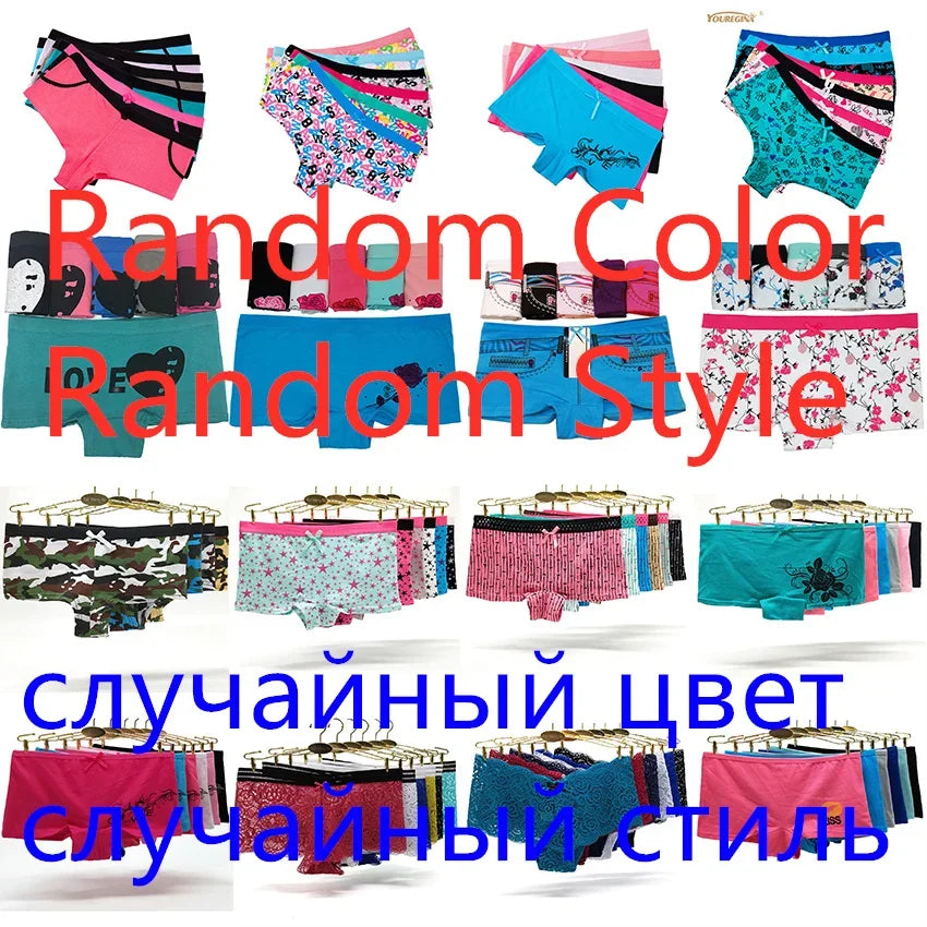 Women’s Cotton Boyshort Underwear - Floral Boxer Style Panties 6 Pack for Ladies & Girls